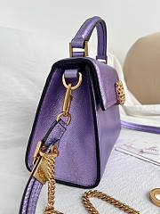 Valentino Garavani Vsling Mini Handbag Purple 19x13x9cm - 3
