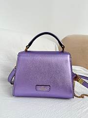 Valentino Garavani Vsling Mini Handbag Purple 19x13x9cm - 2