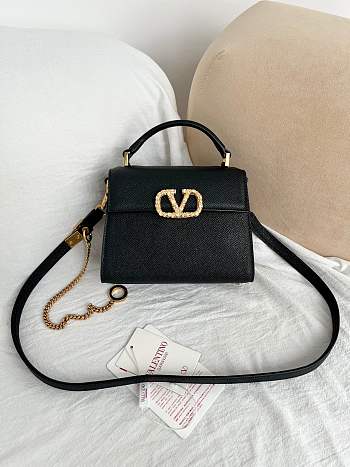 Valentino Garavani Vsling Mini Handbag Black 19x13x9cm