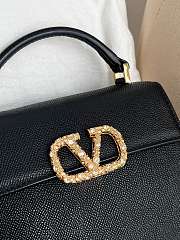 Valentino Garavani Vsling Mini Handbag Black 19x13x9cm - 4