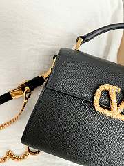 Valentino Garavani Vsling Mini Handbag Black 19x13x9cm - 2