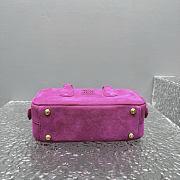 Miu Miu Arcadie Bag Pink Suede 22x10.5x7.5cm - 5