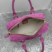 Miu Miu Arcadie Bag Pink Suede 22x10.5x7.5cm - 3