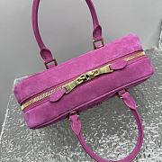 Miu Miu Arcadie Bag Pink Suede 27x9x12cm - 6