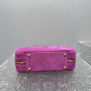 Miu Miu Arcadie Bag Pink Suede 27x9x12cm - 5
