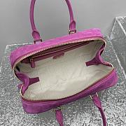 Miu Miu Arcadie Bag Pink Suede 27x9x12cm - 4