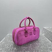 Miu Miu Arcadie Bag Pink Suede 27x9x12cm - 3