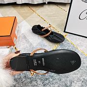Hermes Jolly Ballet Black Flats - 5