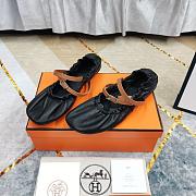 Hermes Jolly Ballet Black Flats - 4