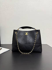 Chanel 25A Hobo Bag Black 35x24x12cm - 1