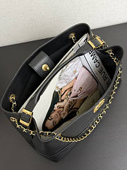 Chanel 25A Hobo Bag Black 35x24x12cm - 3