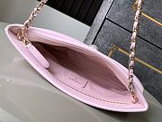 Chanel Clutch With Chain Pink Lambskin 24x14x5cm - 6