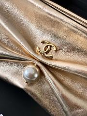 Chanel Clutch With Chain Metallic Gold 24x14x5cm - 3