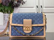 Louis Vuitton LV Dauphine Soft GM Denim 28x20x11cm - 1