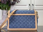Louis Vuitton LV Dauphine Soft GM Denim 28x20x11cm - 4