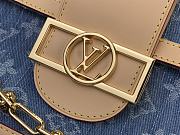 Louis Vuitton LV Dauphine Soft GM Denim 28x20x11cm - 3