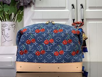 Louis Vuitton LV x TM Cosmetic Pouch GM Denim 27x18x9cm