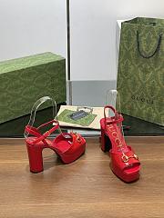 Gucci Horsebit Red Patent Heel 11cm - 5