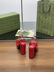 Gucci Horsebit Red Patent Heel 11cm - 3