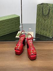 Gucci Horsebit Red Patent Heel 11cm - 2