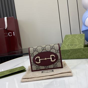 Gucci Horsebit 1955 Small Wallet Red 11x8.5x3cm