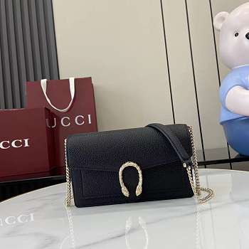 Gucci Dionysus Wallet On Chain Black 20x11.5x2.5cm