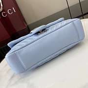 Gucci GG Marmont Shoulder Bag Blue 26x15x7cm - 4