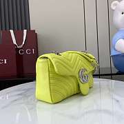 Gucci GG Marmont Shoulder Bag Bright Green 26x15x7cm - 2