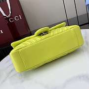 Gucci GG Marmont Shoulder Bag Bright Green 26x15x7cm - 3