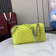 Gucci GG Marmont Shoulder Bag Bright Green 26x15x7cm - 4