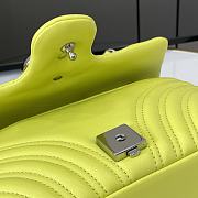 Gucci GG Marmont Shoulder Bag Bright Green 26x15x7cm - 6