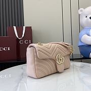 Gucci GG Marmont Shoulder Bag Pale Pink 26x15x7cm - 4