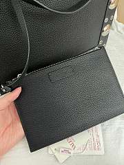 Valentino Garavani Nellcôte Medium Shopping Bag Black 40x30x13cm - 4