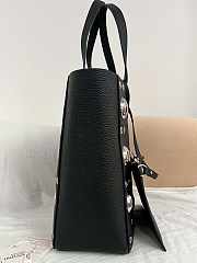 Valentino Garavani Nellcôte Medium Shopping Bag Black 40x30x13cm - 3