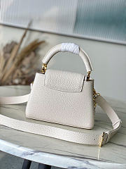 Louis Vuitton LV Mini Capucines Quartz White 21x14x8cm - 5