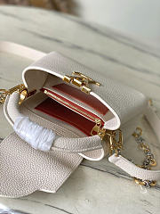 Louis Vuitton LV Mini Capucines Quartz White 21x14x8cm - 3