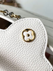 Louis Vuitton LV Mini Capucines Quartz White 21x14x8cm - 2