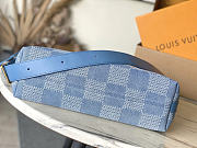 Louis Vuitton LV Vagabond Hobo Bag Denim 38x35x12cm - 5