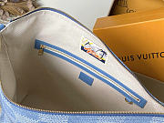 Louis Vuitton LV Vagabond Hobo Bag Denim 38x35x12cm - 4