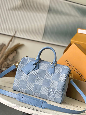 Louis Vuitton LV Speedy Bandoulière 30 Denim 34x22x19cm