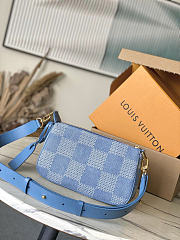Louis Vuitton LV Pochette Accessories XL Denim 28x16.5x9cm - 3
