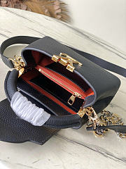 Louis Vuitton LV Mini Black Capucines 21x14x8cm - 3