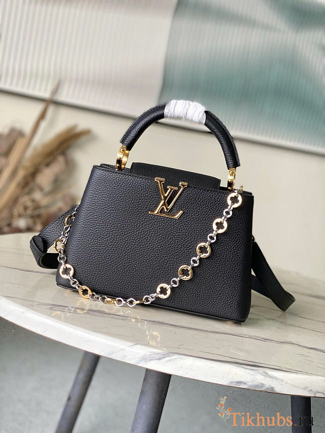 Louis Vuitton LV Black Capucines BB 27x18x9cm - 1