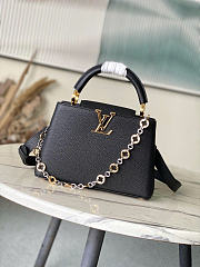 Louis Vuitton LV Black Capucines BB 27x18x9cm - 1