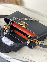 Louis Vuitton LV Black Capucines BB 27x18x9cm - 3