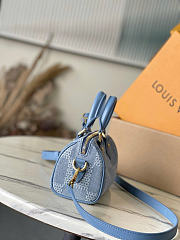 Louis Vuitton LV Speedy 18 Bandoulière Denim 18x12x10cm - 6