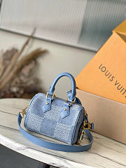 Louis Vuitton LV Speedy 18 Bandoulière Denim 18x12x10cm - 5