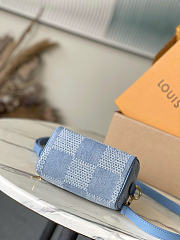 Louis Vuitton LV Speedy 18 Bandoulière Denim 18x12x10cm - 4