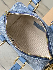 Louis Vuitton LV Speedy 18 Bandoulière Denim 18x12x10cm - 3