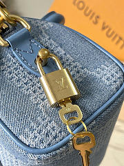 Louis Vuitton LV Speedy 18 Bandoulière Denim 18x12x10cm - 2